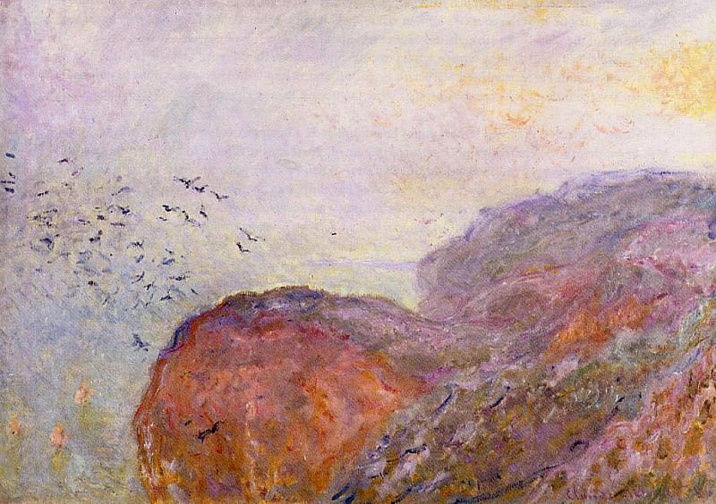 Cliff near Dieppe. Claude Oscar Monet