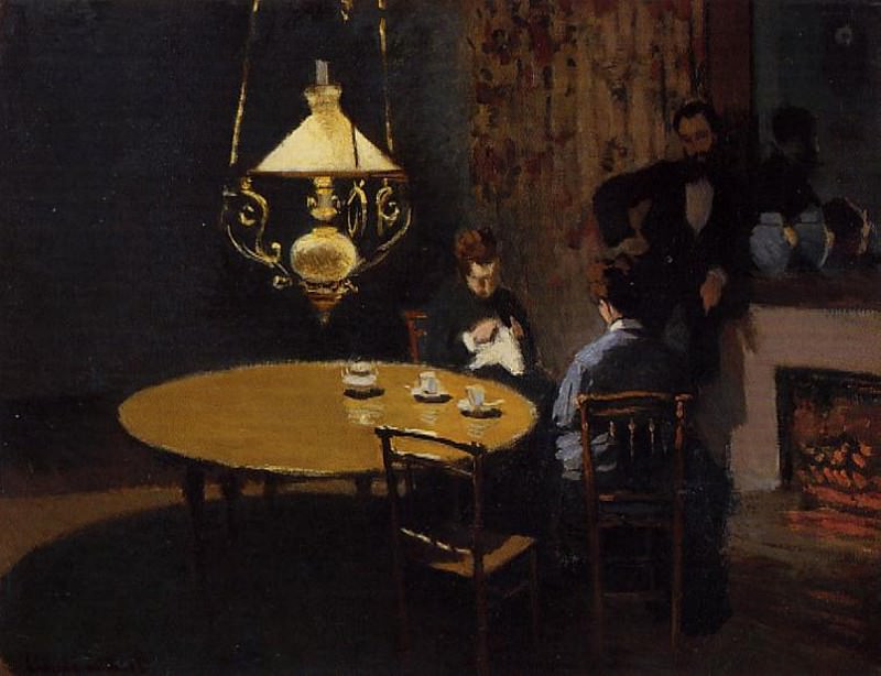 The Dinner, An Interior after, Claude Oscar Monet