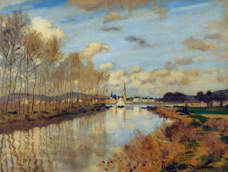 Argenteuil, Seen from the Small Arm of the Seine. Claude Oscar Monet