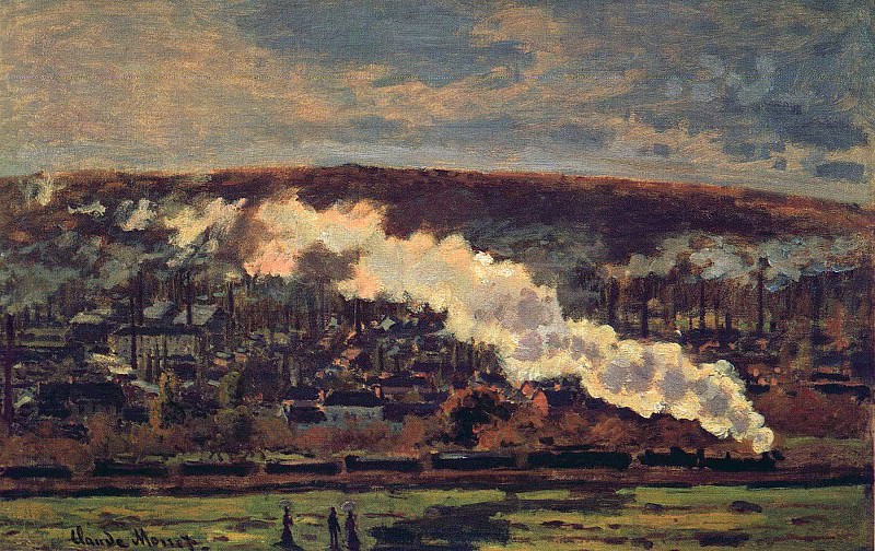 The Train. Claude Oscar Monet
