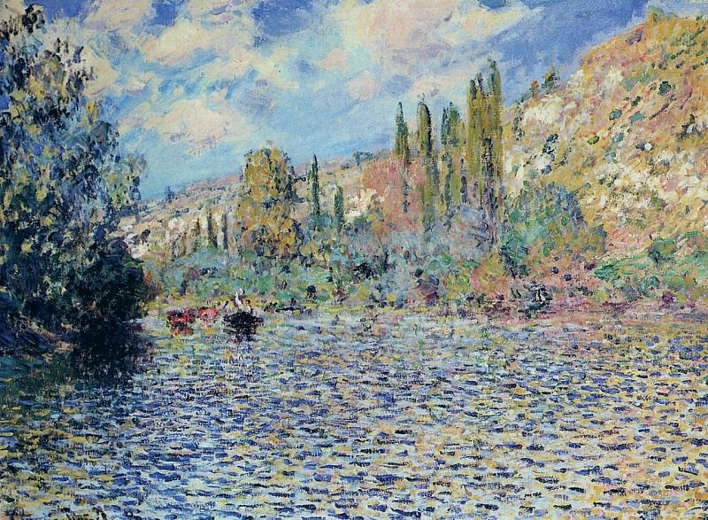 The Seine at Vetheuil 2. Claude Oscar Monet