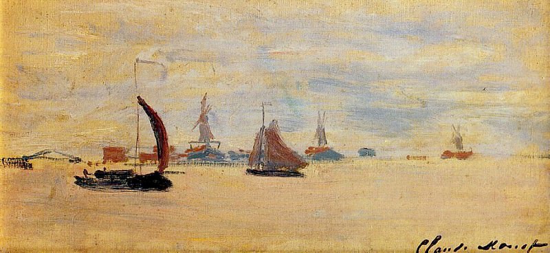 View of the Voorzaan. Claude Oscar Monet