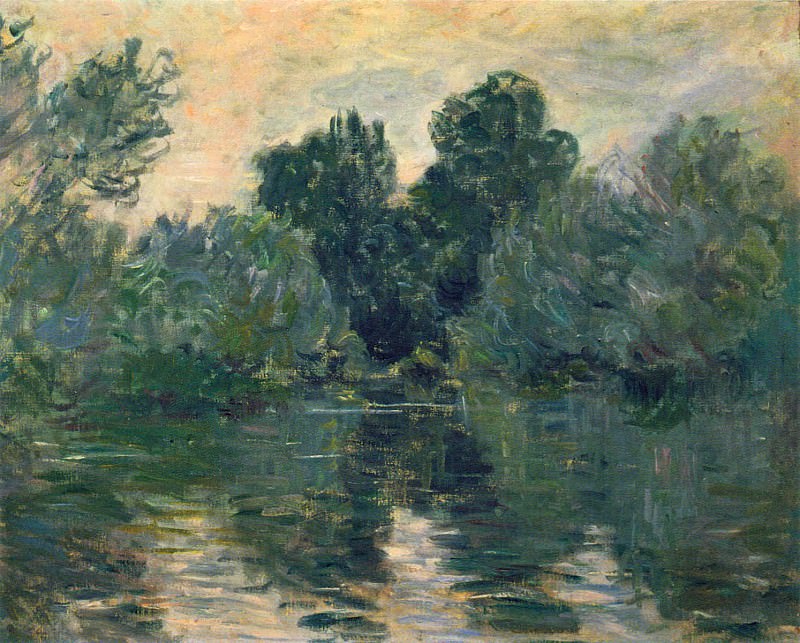 The Arm of the Seine. Claude Oscar Monet