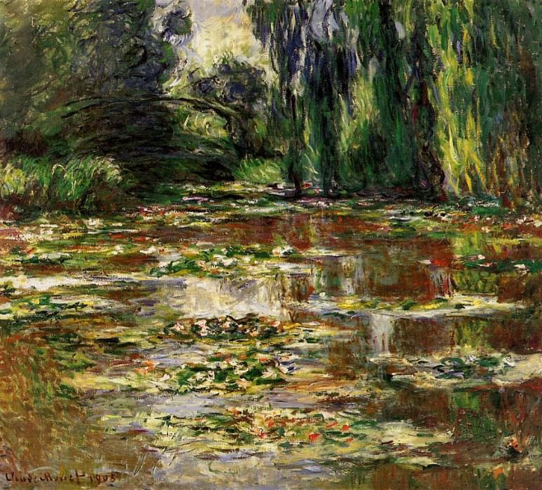The Japanese Bridge (The Bridge over the Water-Lily Pond). Claude Oscar Monet