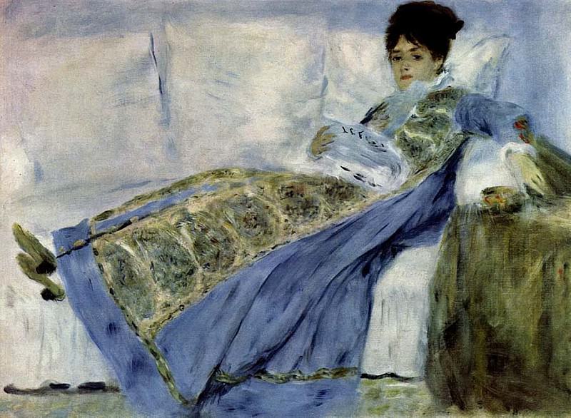 Madame Monet on the Divan. Claude Oscar Monet