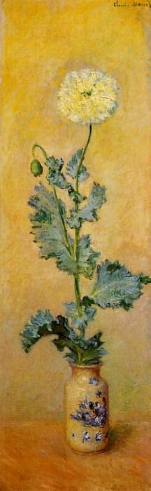 White Poppy. Claude Oscar Monet