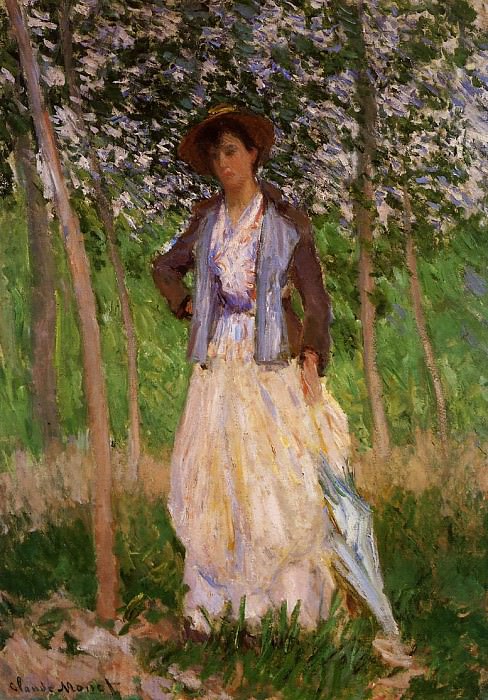 The Stroller (Suzanne Hoschede). Claude Oscar Monet