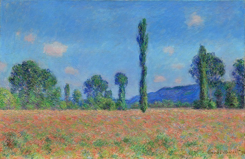 Poppy Field (Giverny). Claude Oscar Monet