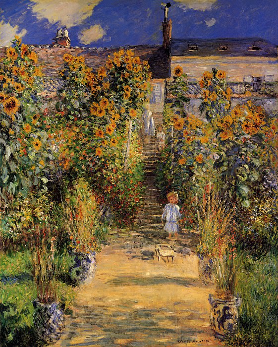 The ArtistвЂ™s Garden at Vetheuil. Claude Oscar Monet