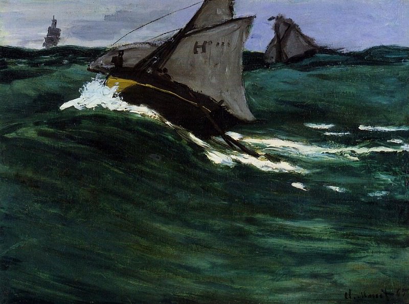 The Green Wave. Claude Oscar Monet