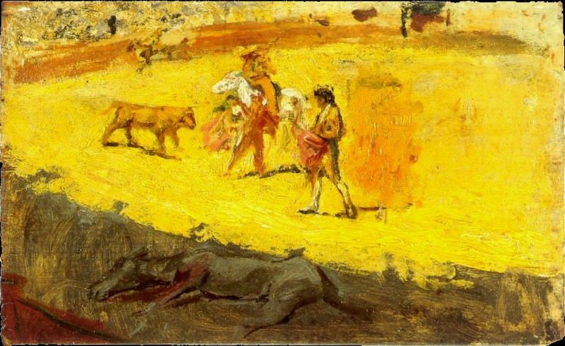 1896 Courses de taureaux. Пабло Пикассо (1881-1973) Период: 1889-1907
