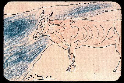 1906 Taureau. Пабло Пикассо (1881-1973) Период: 1889-1907