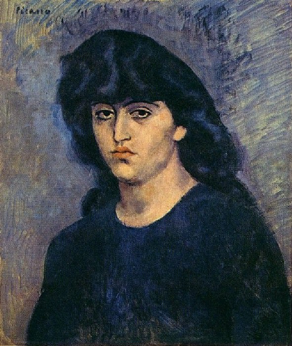 1904 Portrait de Suzanne Bloch. Пабло Пикассо (1881-1973) Период: 1889-1907
