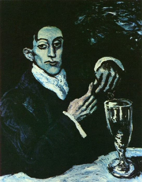 1903 Portrait bleu de Angel F de Soto. Pablo Picasso (1881-1973) Period of creation: 1889-1907