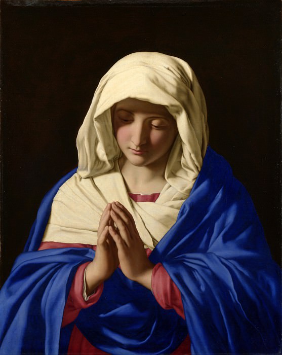 Sassoferrato - The Virgin in Prayer. Part 6 National Gallery UK