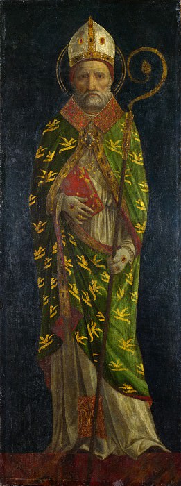 Амброджо Бергоньоне (манера) - Святой Амвросий. Часть 6 Национальная галерея