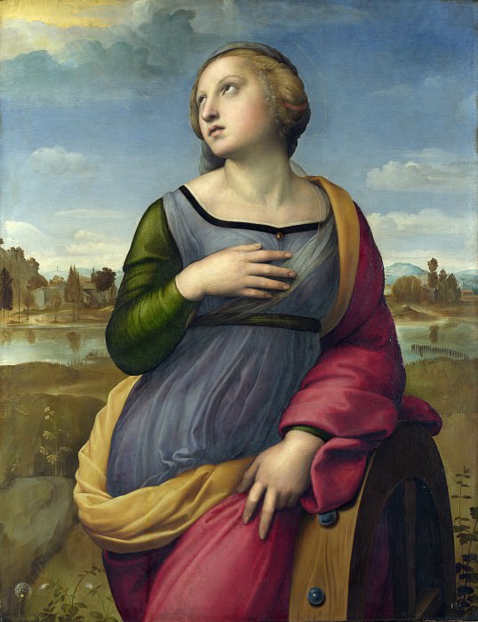 Saint Catherine of Alexandria. Raffaello Sanzio da Urbino) Raphael (Raffaello Santi