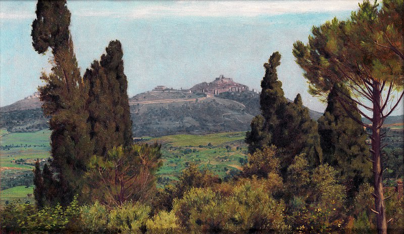 The View of Montecelio from the Villa dEste, Tivoli - Matthew Ridley Corbet. Part 6 National Gallery UK