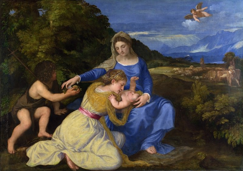 The Aldobrandini Madonna. Titian (Tiziano Vecellio)