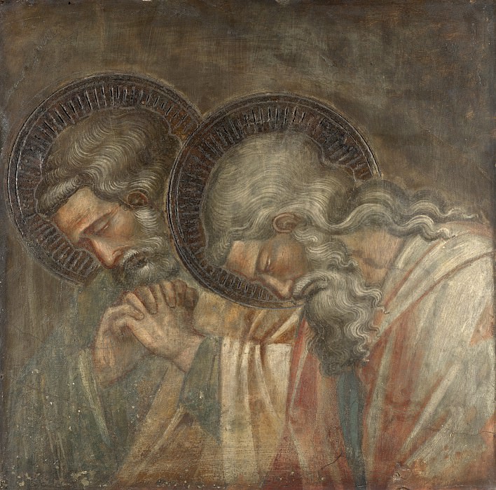 Spinello Aretino - Two Haloed Mourners. Part 6 National Gallery UK