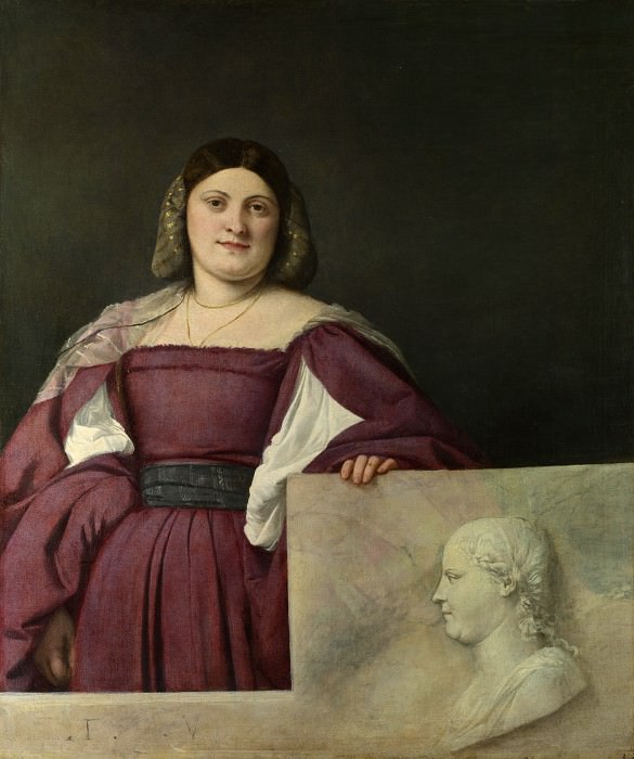 Portrait of a Lady (La Schiavona). Titian (Tiziano Vecellio)