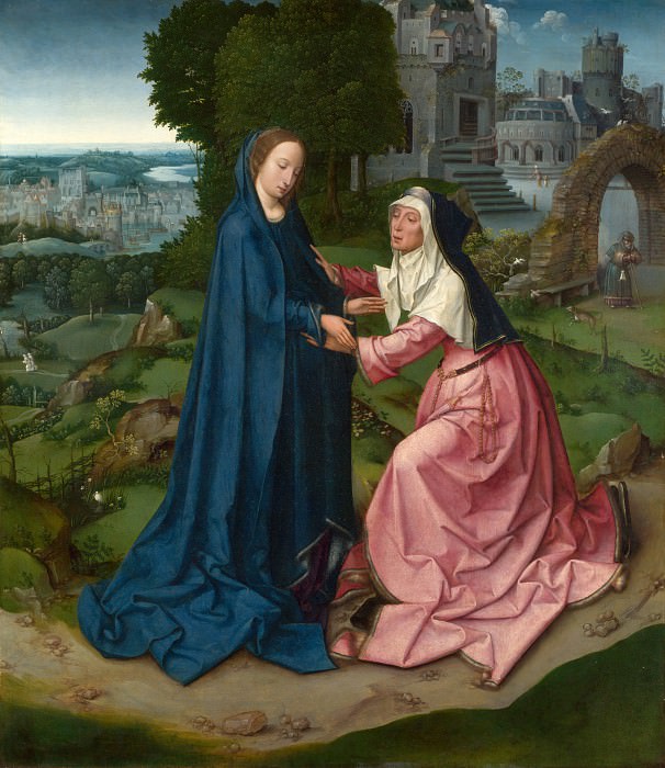 Мастер 1518 (мастерская) - Встреча Марии и Елизаветы. Часть 6 Национальная галерея