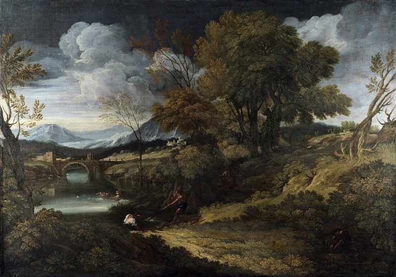 Crescenzio Onofri - Landscape with Fishermen. Part 2 National Gallery UK
