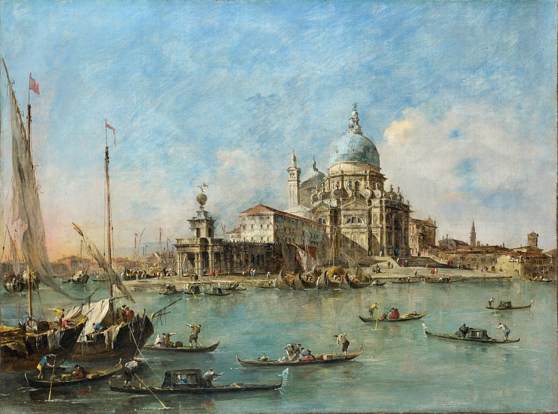 Francesco Guardi - Venice - The Punta della Dogana. Part 2 National Gallery UK