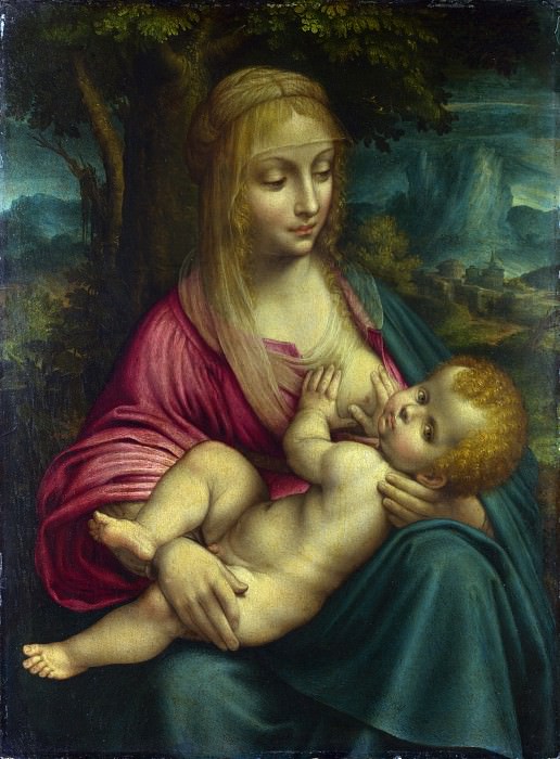 Леонардо да Винчи (последователь) - Мадонна с Младенцем. Часть 2 Национальная галерея