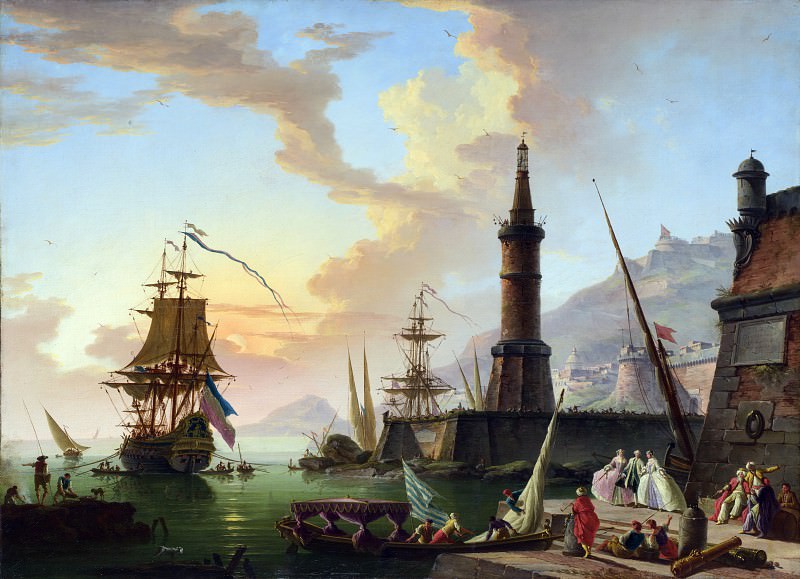 Claude-Joseph Vernet - A Seaport. Part 2 National Gallery UK