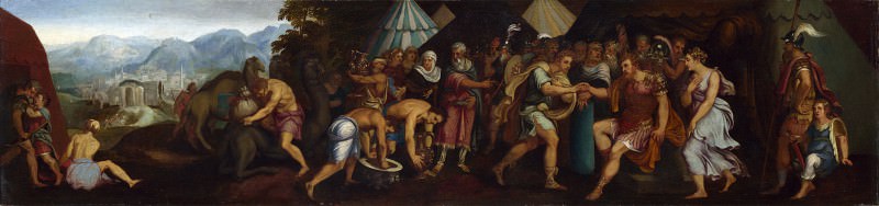 Follower of Giulio Romano - The Continence of Scipio. Part 2 National Gallery UK