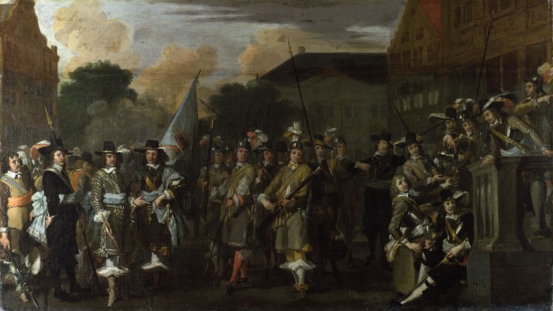 Dutch - A Company of Amsterdam Militiamen. Part 2 National Gallery UK