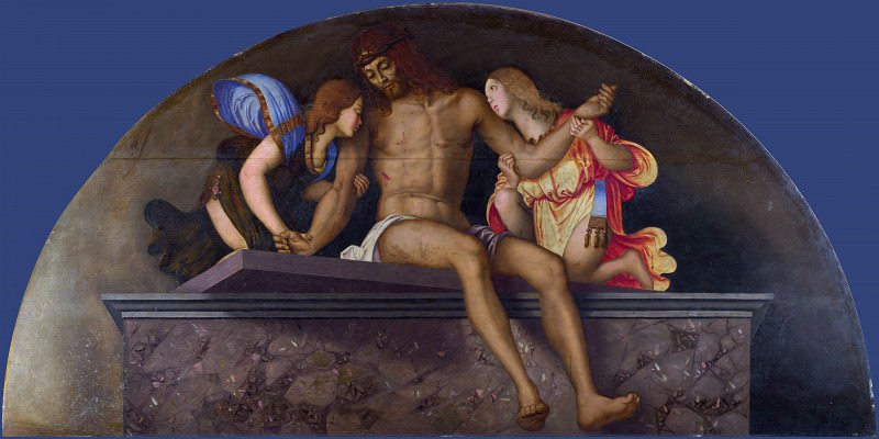 Francesco Zaganelli - The Dead Christ with Angels. Part 2 National Gallery UK