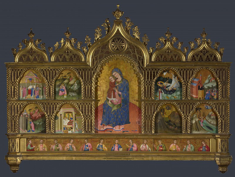 Далматинский мастер, 1375-1400 - Алтарь Девы Марии. Часть 2 Национальная галерея