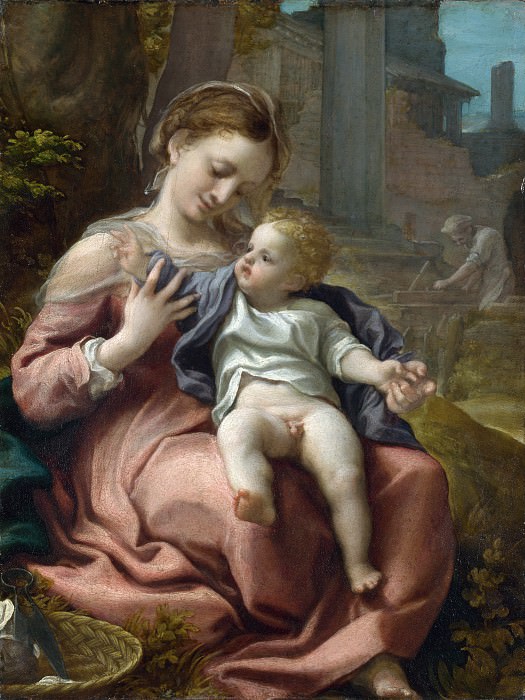 Correggio - The Madonna of the Basket. Part 2 National Gallery UK