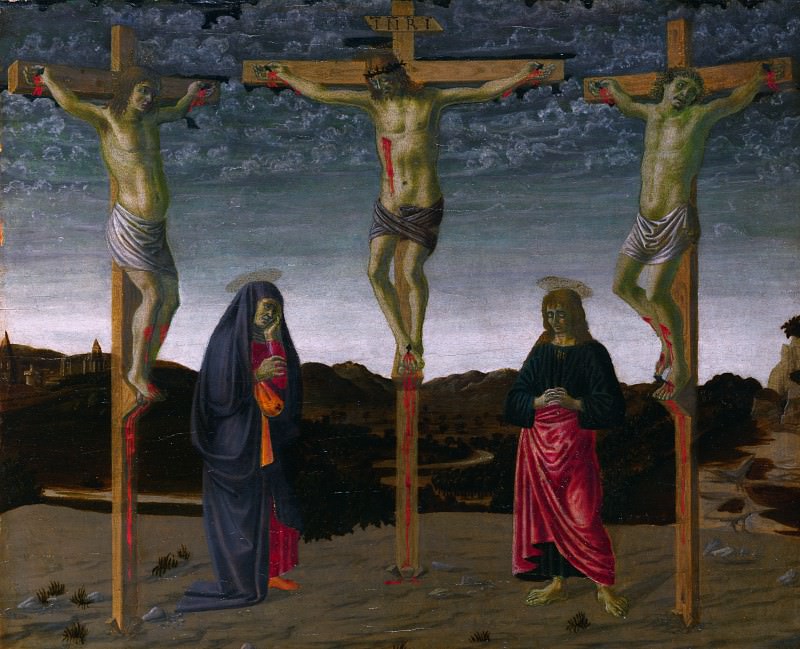 Francesco Botticini - The Crucifixion. Part 2 National Gallery UK
