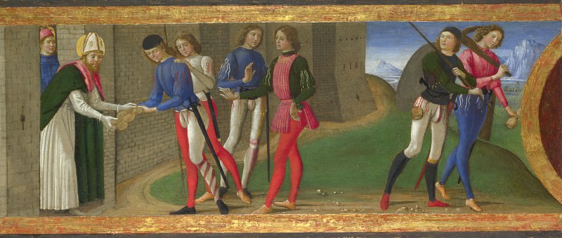 Domenico Ghirlandaio - A Legend of Saints Justus and Clement of Volterra. Part 2 National Gallery UK