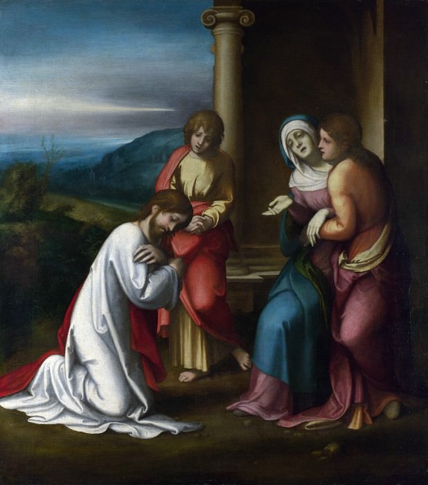 Correggio - Christ taking Leave of his Mother. Part 2 National Gallery UK