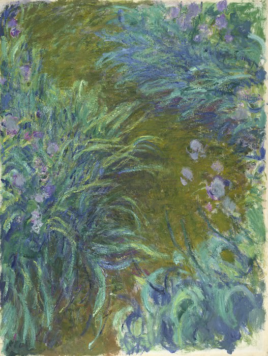 Claude-Oscar Monet - Irises. Part 2 National Gallery UK