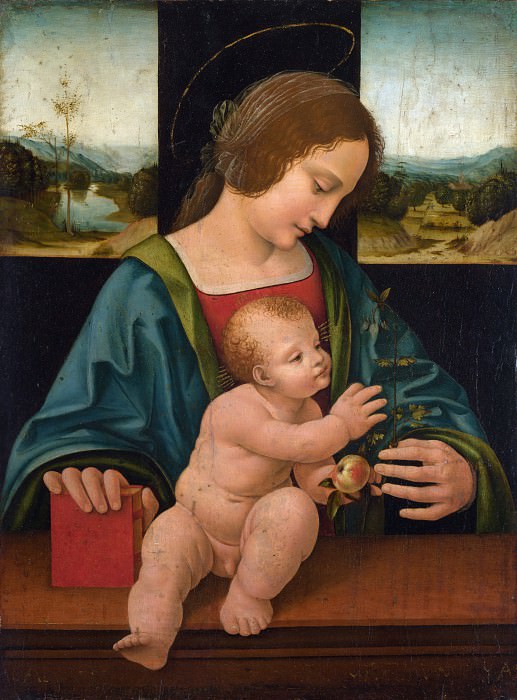 Follower of Giovanni Antonio Boltraffio - The Virgin and Child. Part 2 National Gallery UK