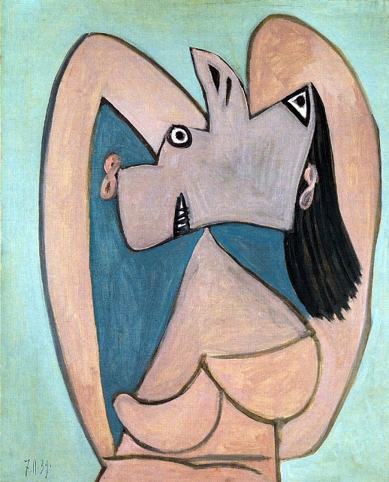 1939 Buste de femme, les bras croisВs derriКre la tИte. Пабло Пикассо (1881-1973) Период: 1931-1942
