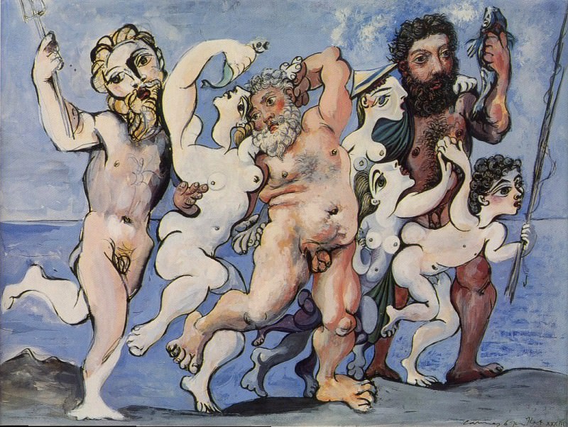 1933 SilКne en compagnie dansante. Pablo Picasso (1881-1973) Period of creation: 1931-1942