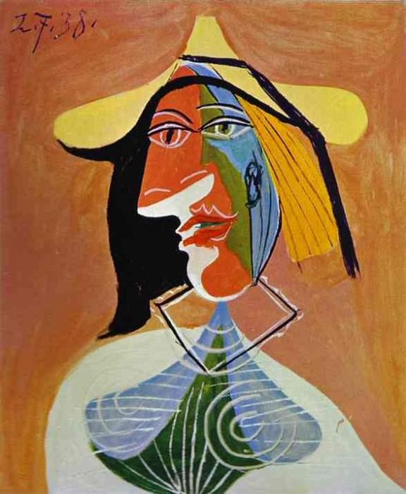 1938 Portrait de femme 1. Пабло Пикассо (1881-1973) Период: 1931-1942