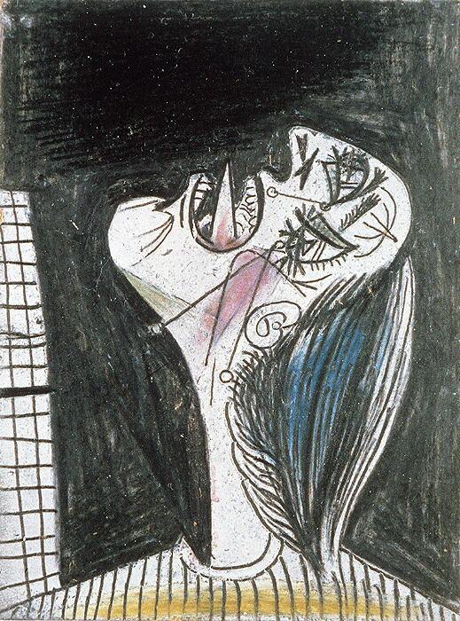 1937 La femme qui pleure 2. Пабло Пикассо (1881-1973) Период: 1931-1942