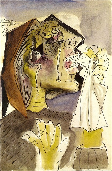 1937 La femme qui pleure 13. Пабло Пикассо (1881-1973) Период: 1931-1942