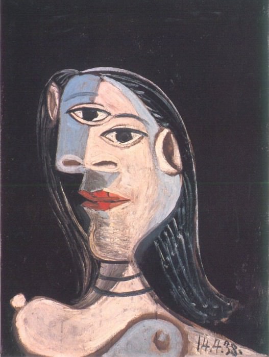 1938 Buste de femme (Dora Maar). Пабло Пикассо (1881-1973) Период: 1931-1942