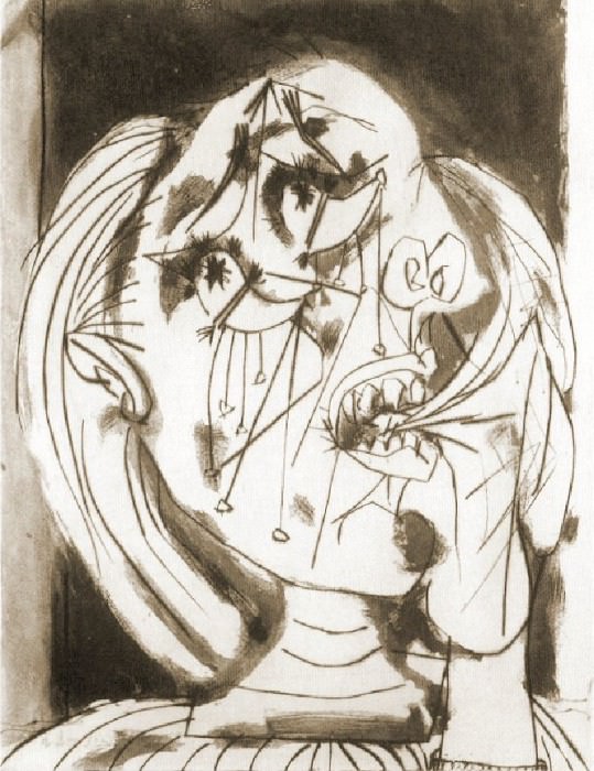 1937 La femme qui pleure 6. Пабло Пикассо (1881-1973) Период: 1931-1942