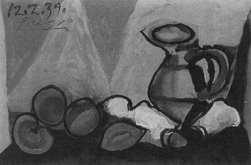 1939 Nature morte aux fruits. Пабло Пикассо (1881-1973) Период: 1931-1942