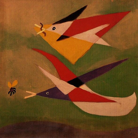 1932 Deux hirondelles. Пабло Пикассо (1881-1973) Период: 1931-1942