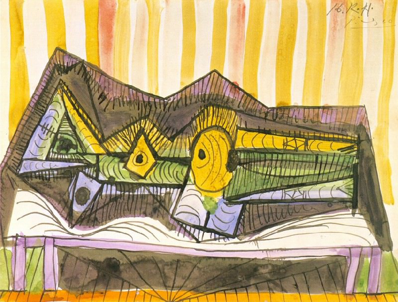 1941 Femme nue couchВe. Пабло Пикассо (1881-1973) Период: 1931-1942